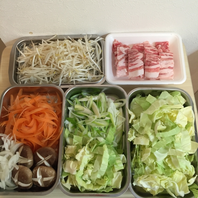 マッシュルームの下ごしらえ