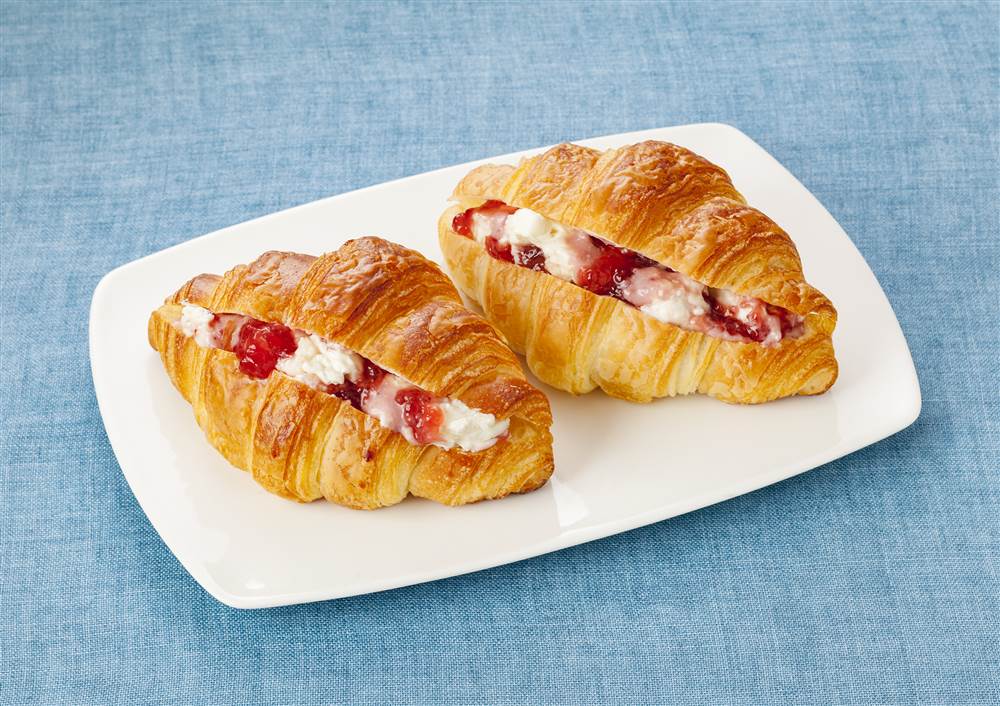 クリームチーズとジャムのクロスティーニ