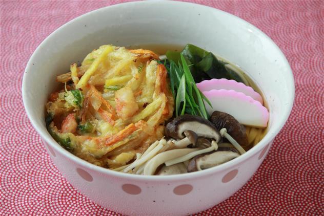 春野菜のかき揚げうどん