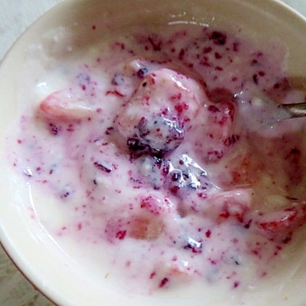 ブルーベリーのヨーグルトアイス