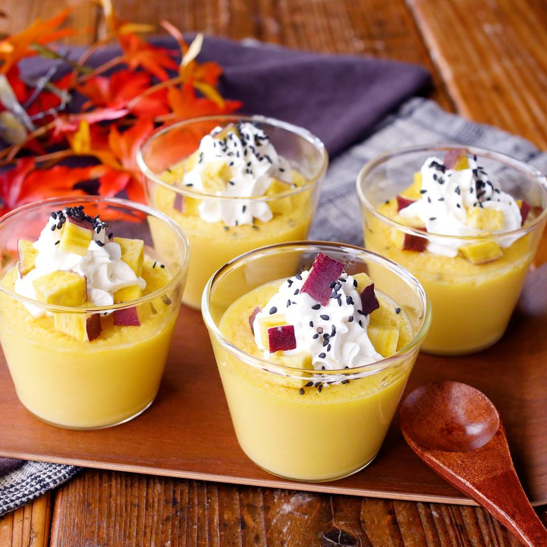 kantansweets ←さつまいもを使った他の簡単スイーツレシピはこちら♡ ・ さつまいもスイーツ好き→❤️ 作ってみたい！→🔥でコメント待ってます🤗 ・ ・ 今回は、 @healthy_sweets.mayu さんの投稿を紹介します！ 素敵な投稿をありがとうございました☺️レシピの質問