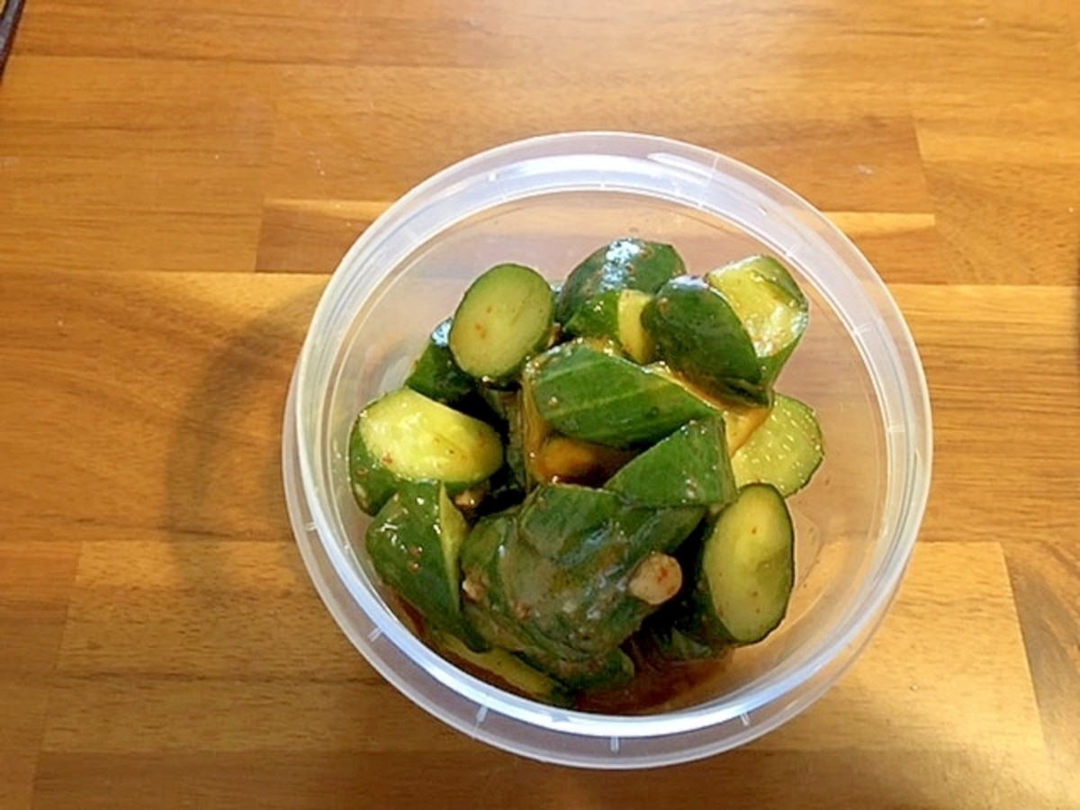 豆板醤で❣️ピリ辛きゅうり