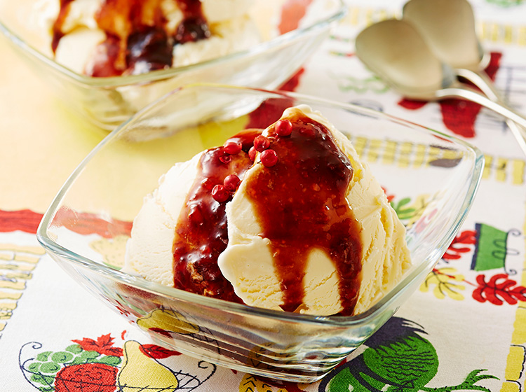 りんごの赤ワイン煮