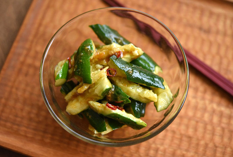 きゅうりのピリ辛あえ