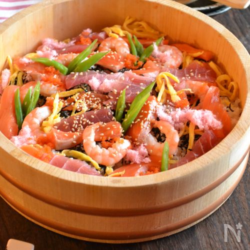 簡単でも豪華に！海鮮ちらし寿司♪
