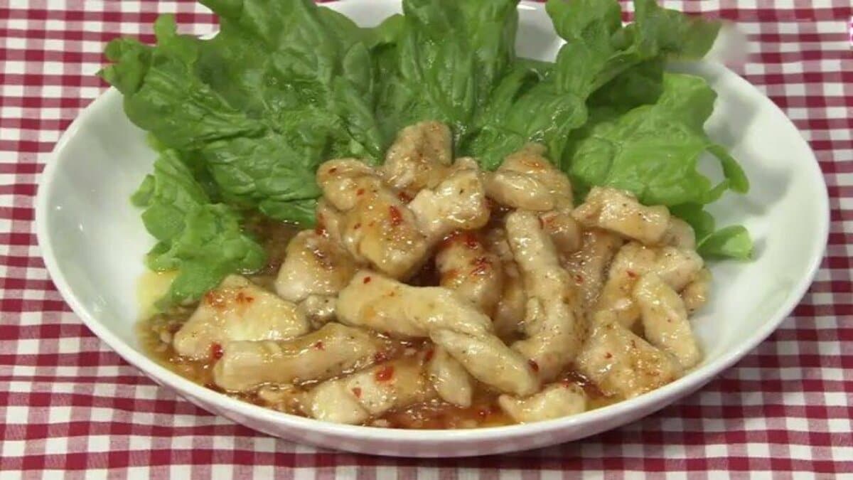 柔らか鶏むね肉のマヨ☆スイートチリソース