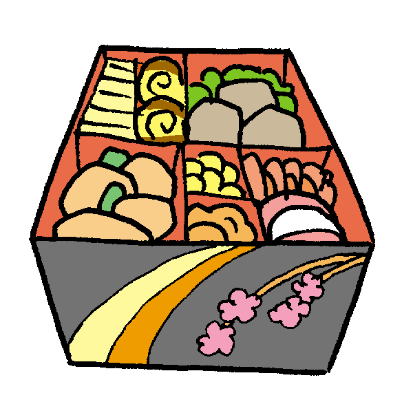 おせち料理のイラスト 2カット- イラストくん