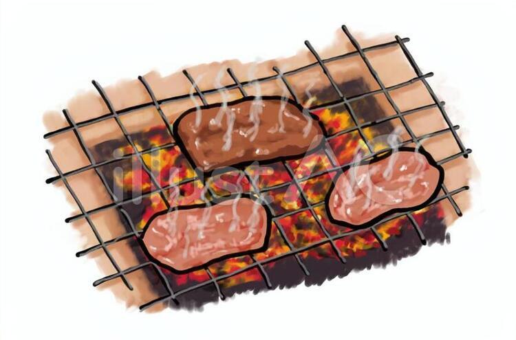 牛 焼肉イラスト無料イラスト・フリー素材なら「イラストAC」
