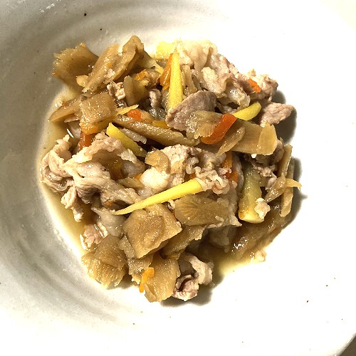 お財布に優しい♪豚肉とゴボウのしぐれ煮