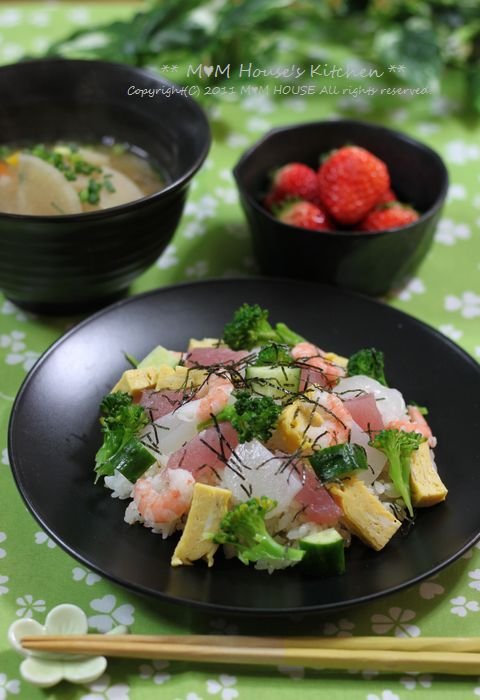 盛り付け方でこんなに変わる！子どもが喜んで食べてくれるちらし寿司のかわいい盛り付け方 rii- エキスパート - Yahoo!ニュース