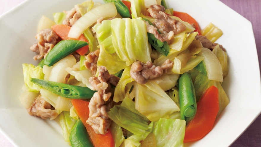 減塩 減塩でも美味しい肉野菜炒め