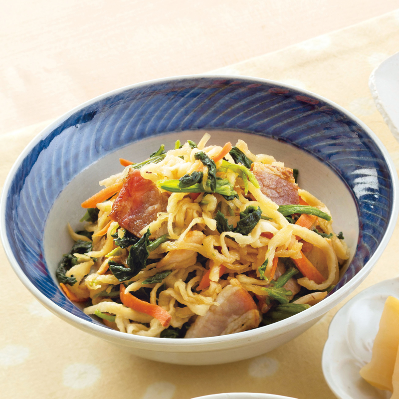 切干大根の炒め物