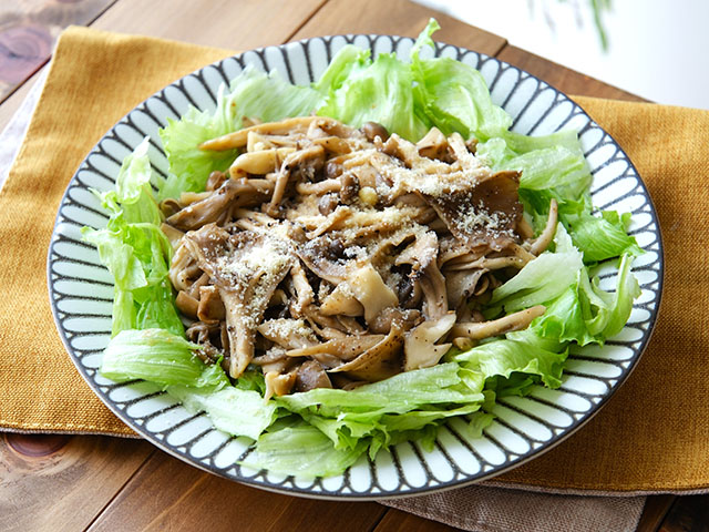 きのことれんこんのグリルサラダ