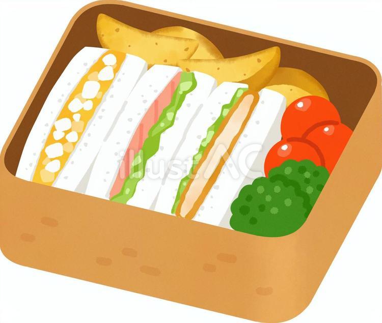 フードシリーズ サンドイッチ：イラスト無料