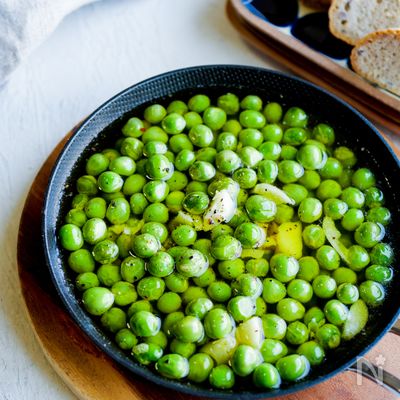 グリーンピースの揚げ焼き
