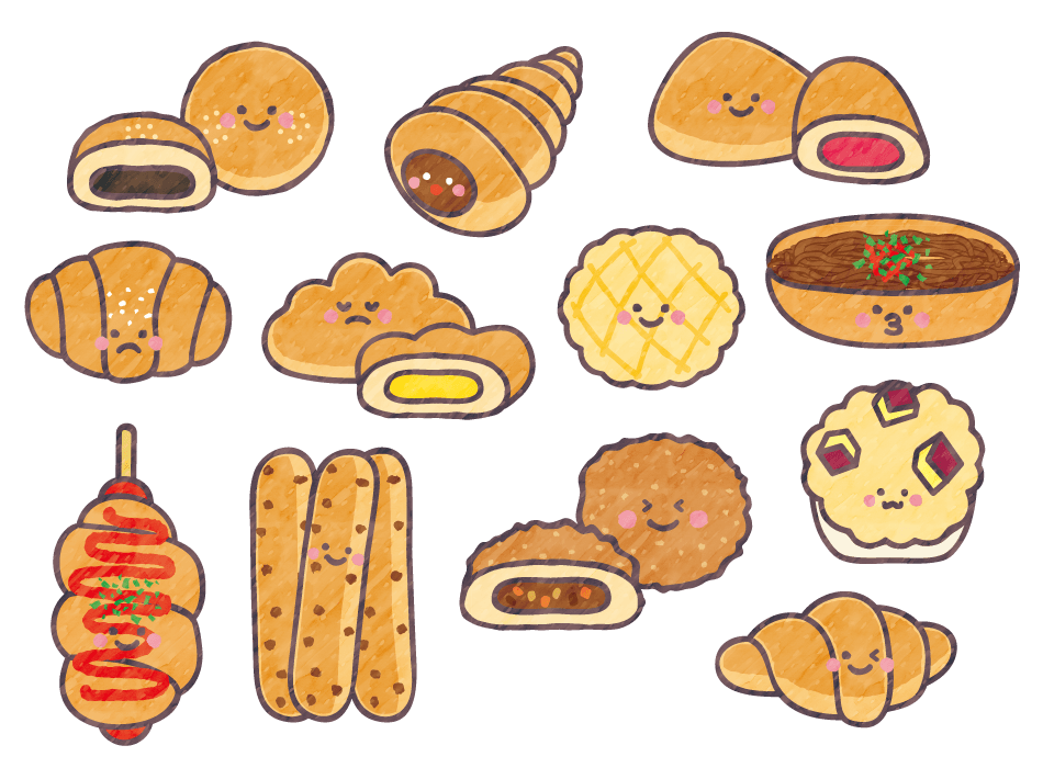 パン イラスト 簡単 かわいいイラスト・フリー素材なら「シンテリ」