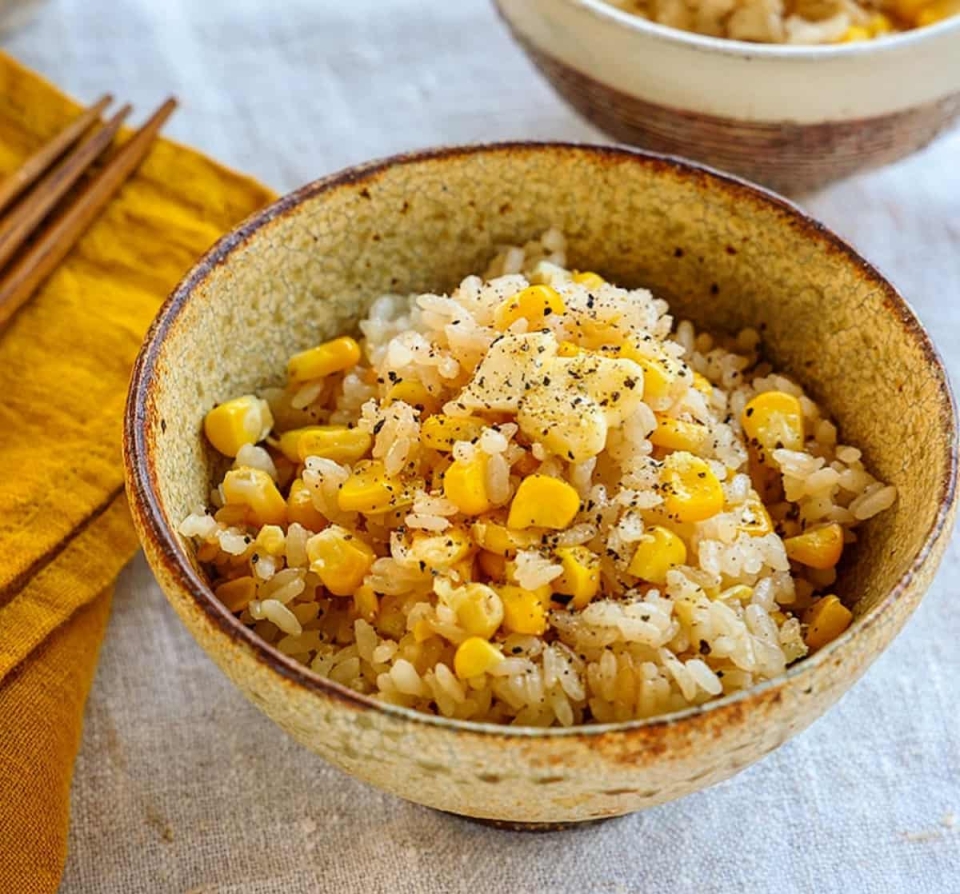 冷凍コーンでとうもろこしごはん