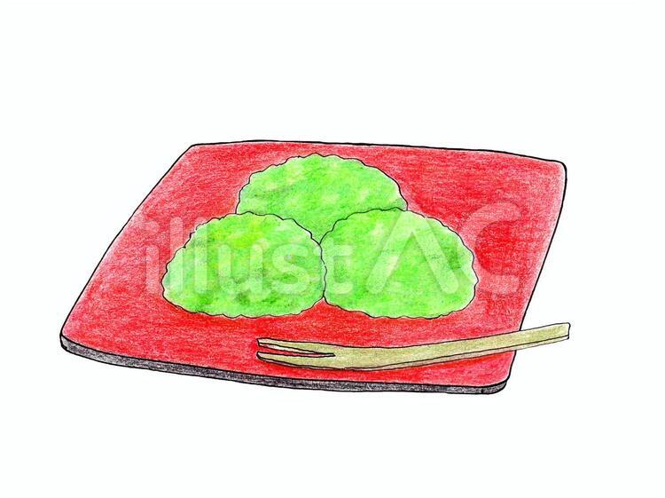 ずんだ餅と枝豆 イラスト素材7391610- フォトライブラリ