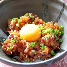 簡単！焼肉のタレでお刺身ユッケ by ゆき❁クックパッド簡単おいしいみんなのレシピが392万品