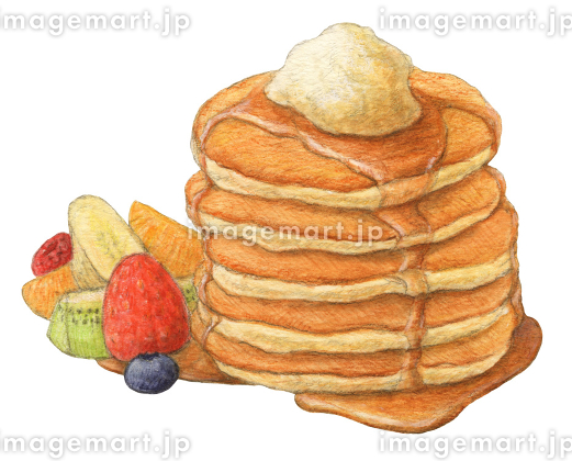 かわいいホットケーキの無料イラスト・商用フリーオイデ43