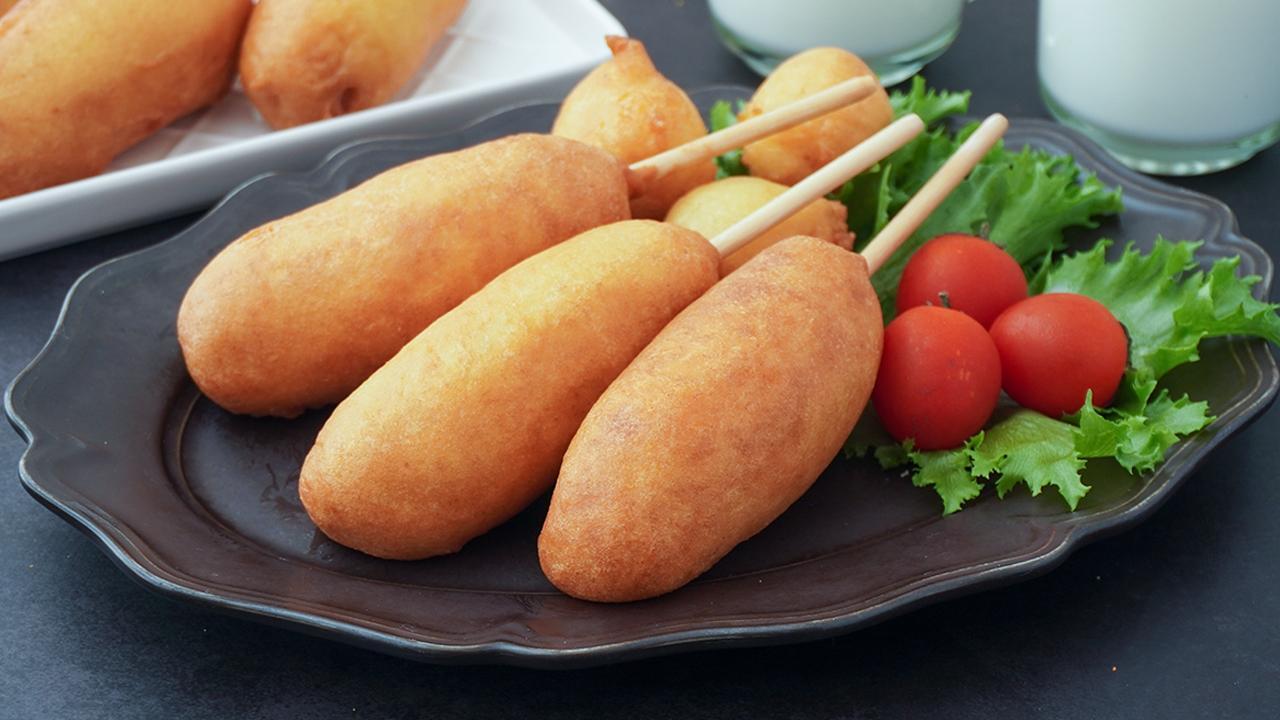 おうちで簡単☆ アメリカンドッグの作り方 日本語版