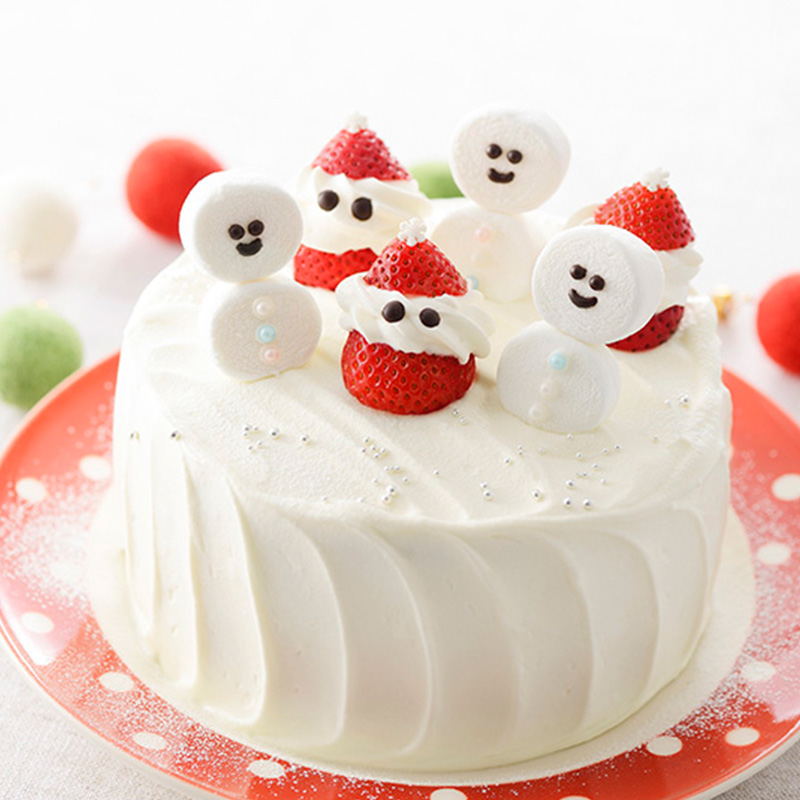 サンタクロース♪苺ショートケーキ