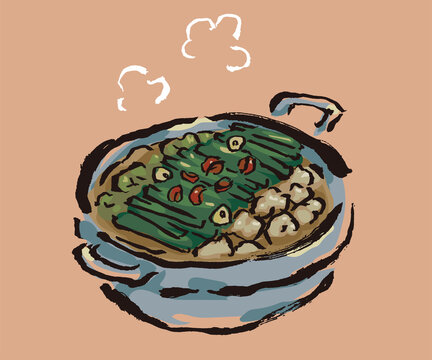 もつ鍋 イラスト素材5600319- フォトライブラリ