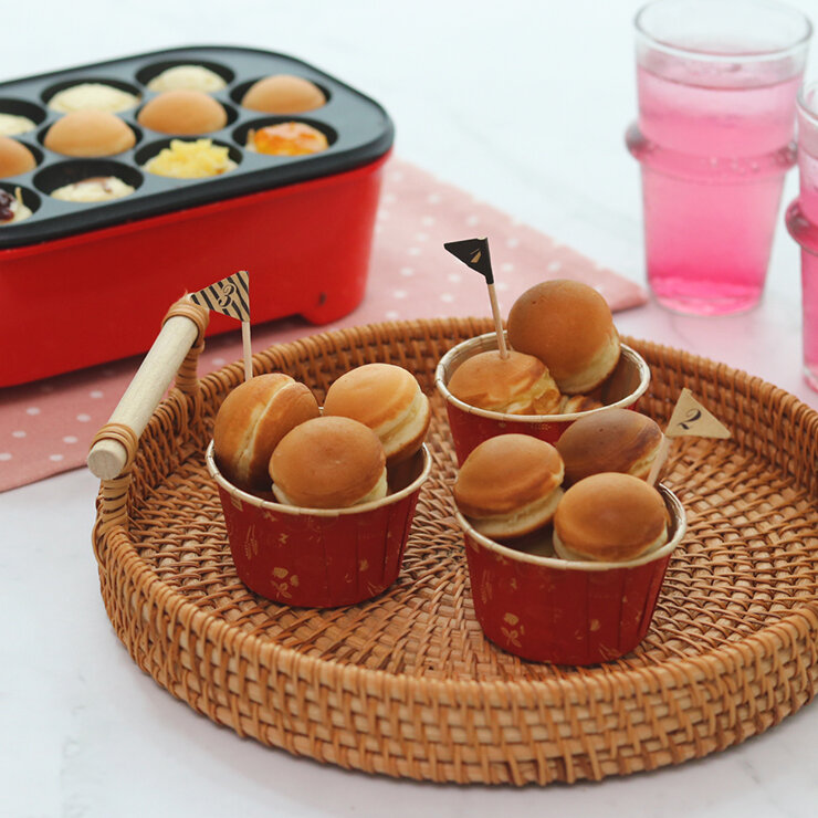 たこ焼き器でベビーカステラ