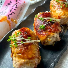 酢を入れて☆目玉の親父？！日の丸おにぎり