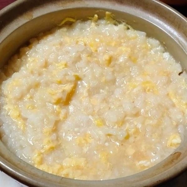 白だしで簡単！たまご雑炊