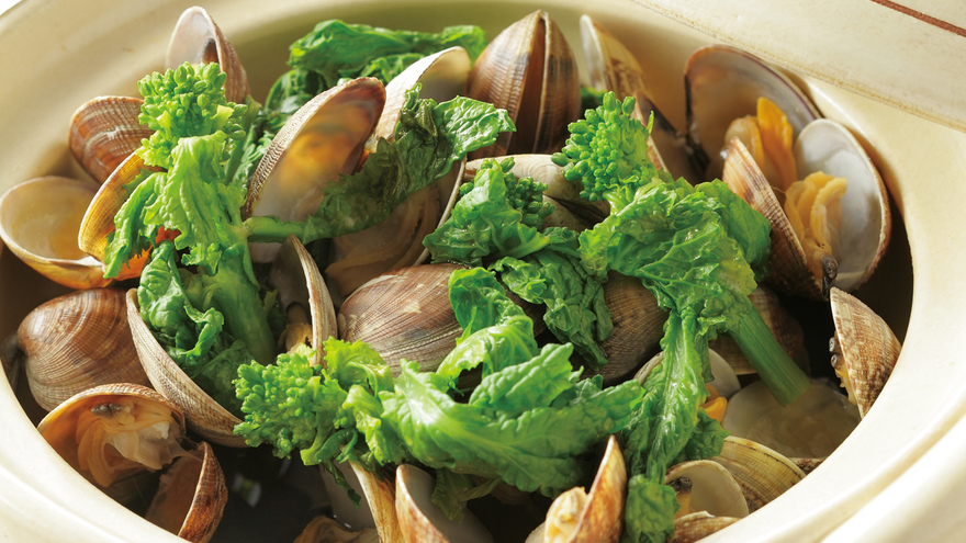 春の山菜天ぷら3種盛タラの芽こごみ菜の花