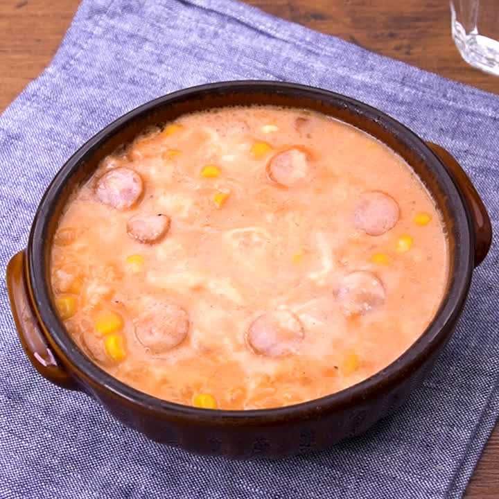 旨味たっぷり❤海老のトマトクリームリゾット