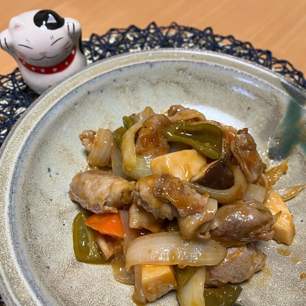 豚肉とたまねぎの甘酢炒め 酢豚風