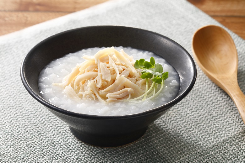 ザーサイで簡単！中華風粥レシピはくばく