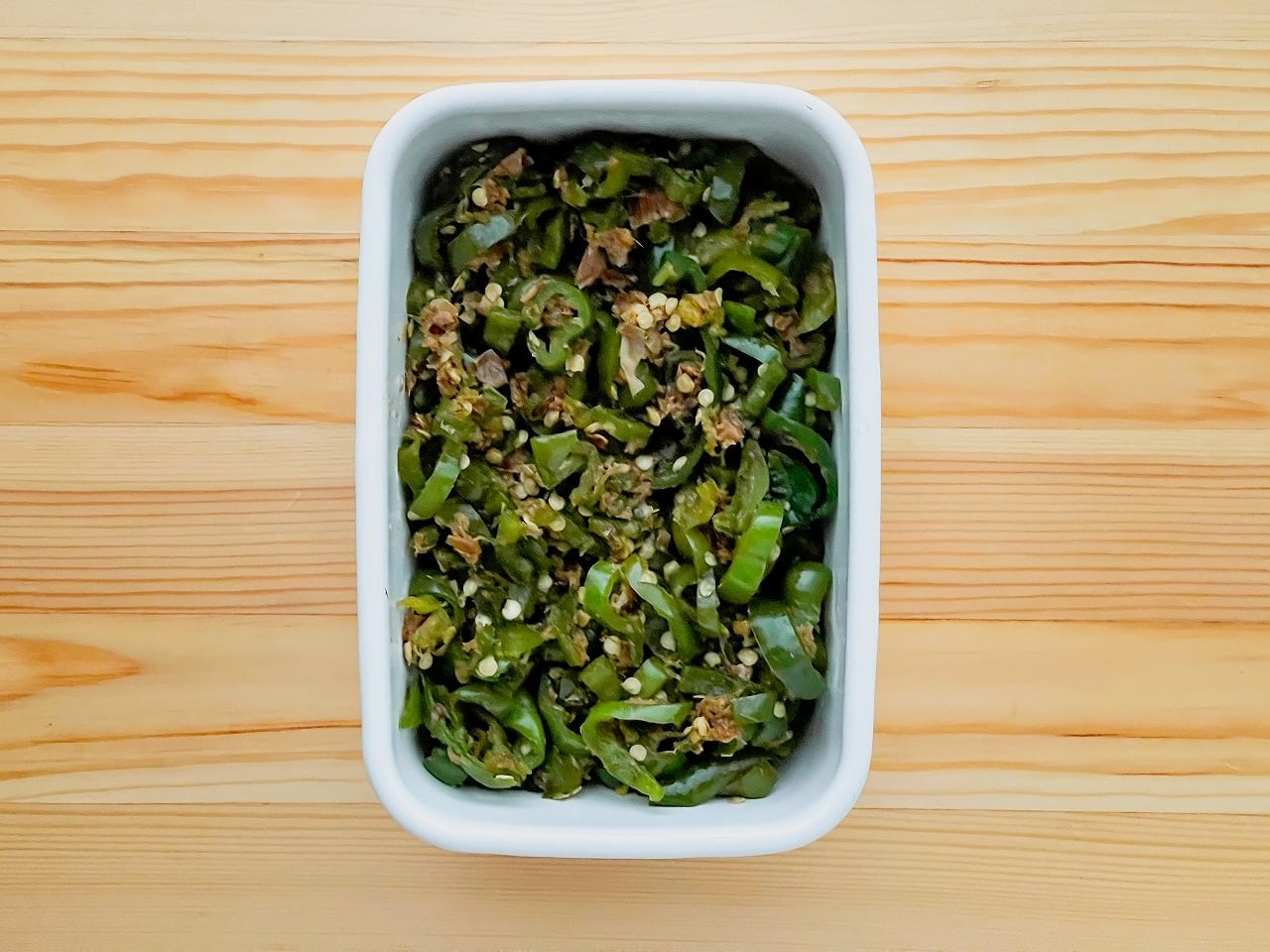 ツナと塩昆布のやみつきピーマン