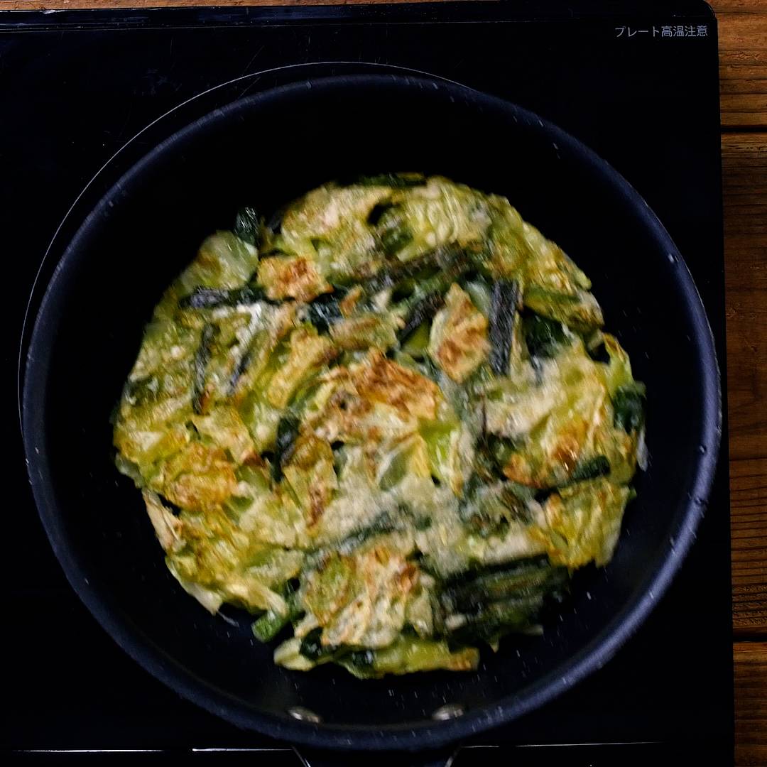 もちもち!キャベツとツナのチーズチヂミ