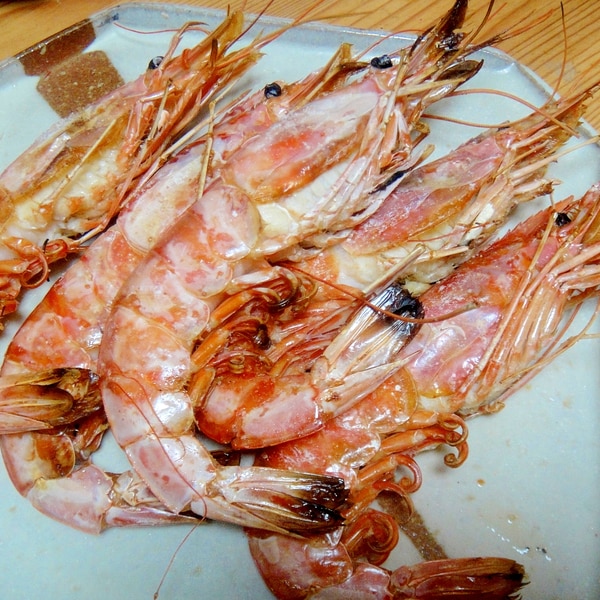 有頭海老のフライ。和風タルタルソース