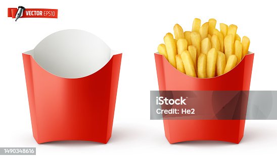 さまざまな表情のかわいいフライドポテトイラストセットPremiumベクトル素材