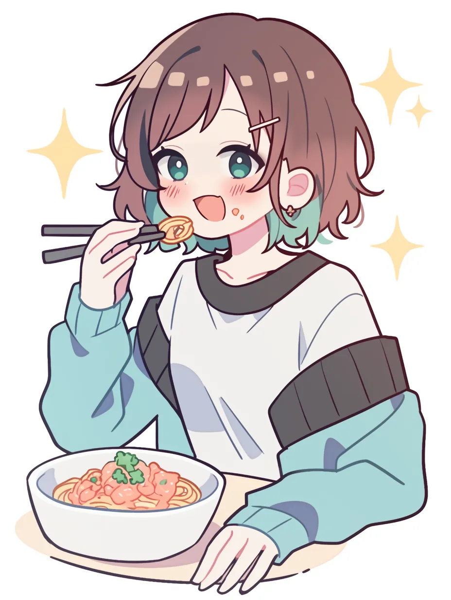 美味しそうな一瞬イラスト・フリー素材なら「シンテリ」