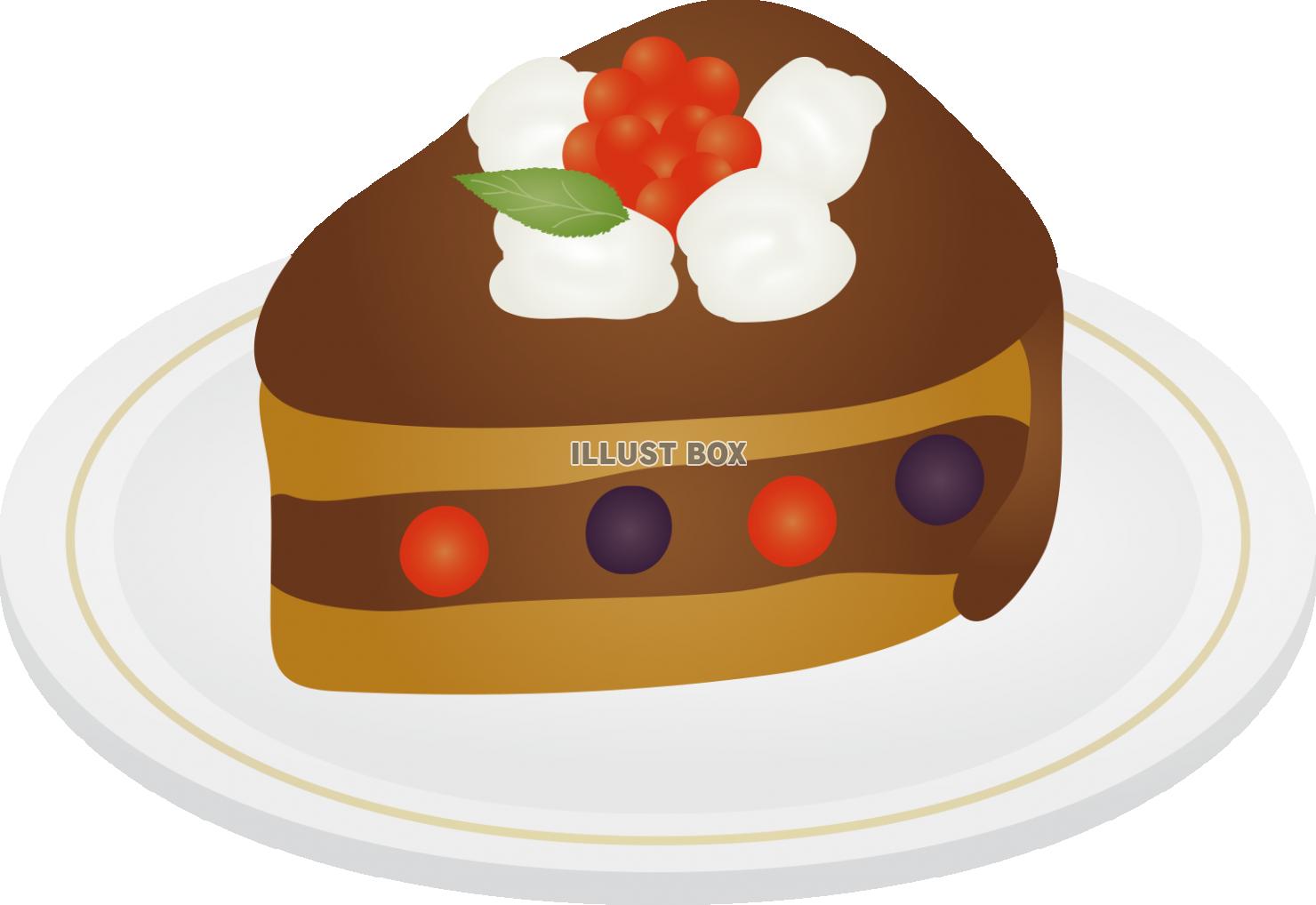 チョコレートケーキ無料イラスト素材素材ラボ