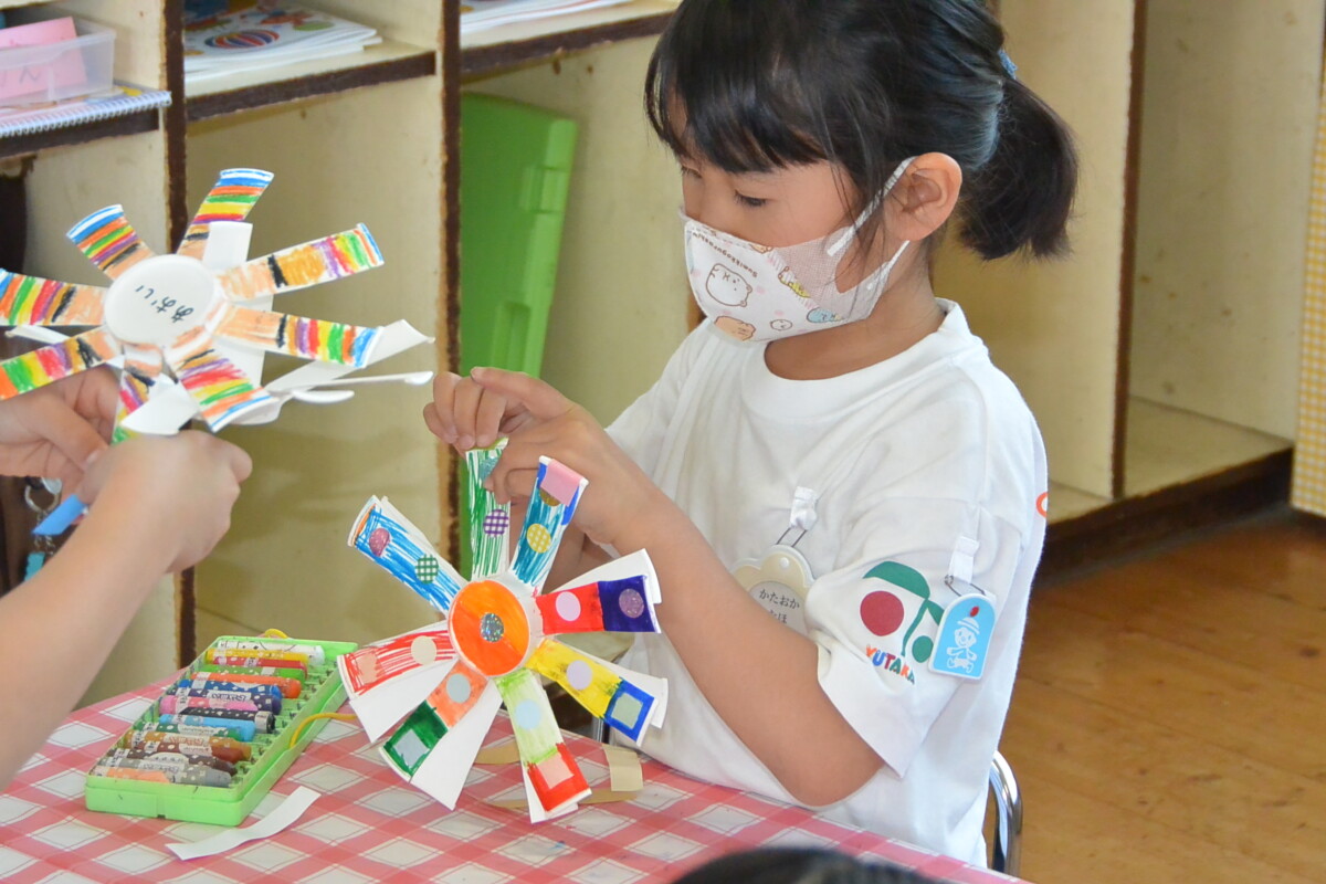 子ども工作２ 紙コップフリスビーkyouの今日どう〜ブログ