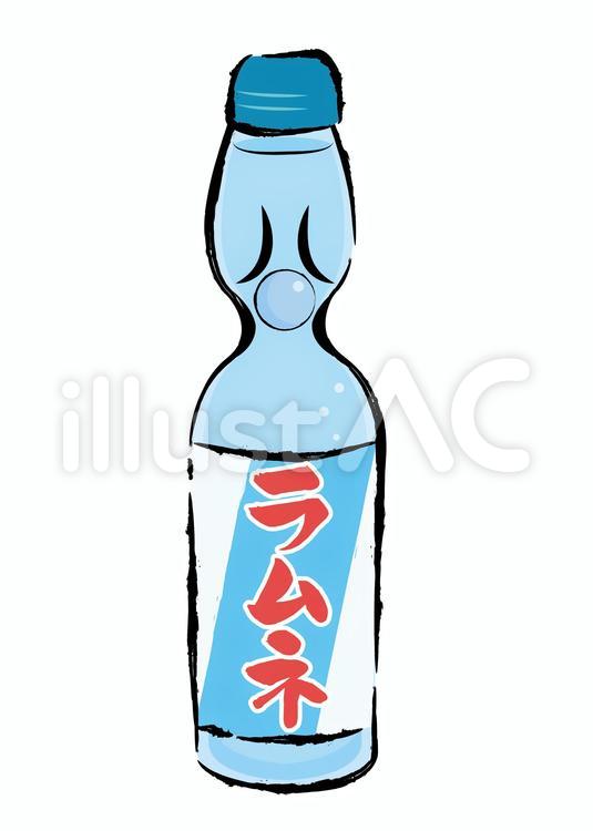 和風 ラムネ瓶のイラストイラスト - No: 22033854無料イラスト・フリー素材なら「イラストAC」