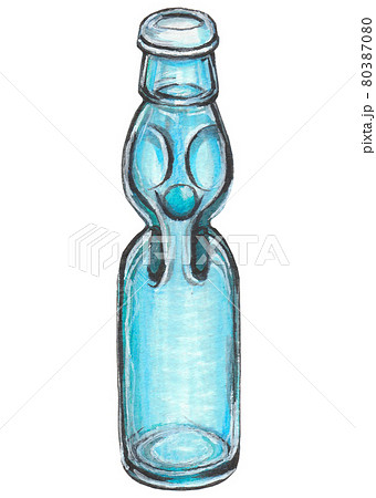 ラムネ瓶」からんころんのイラスト
