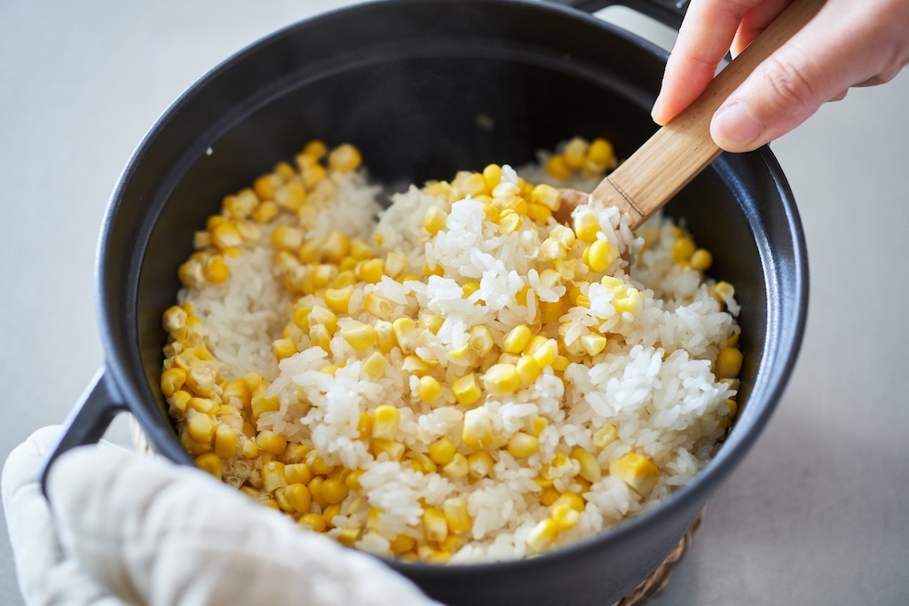 簡単、美味しい♪とうもろこしご飯