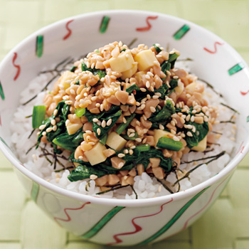 ☆納豆チーズのとろとろ卵どんぶり☆