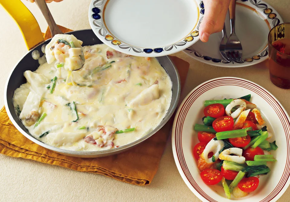 クリームコロッケ風グラタン定食の献立と段取り簡単一汁三菜レシピAll About