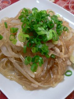 ひき肉のチャプチェ