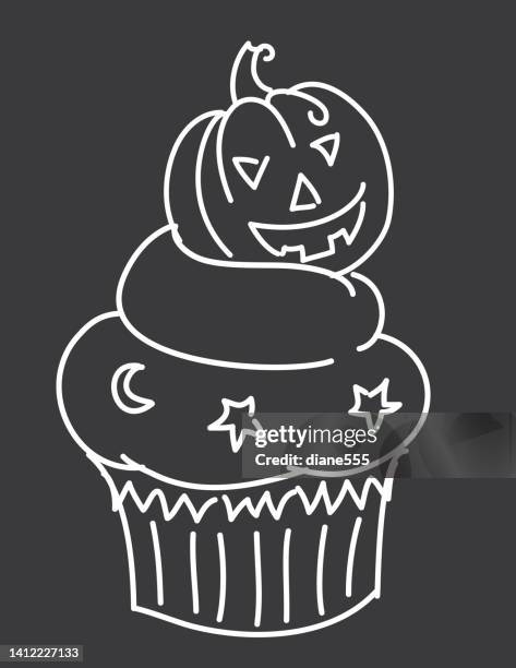 ハロウィンカップケーキのイラスト素材34845227- PIXTA