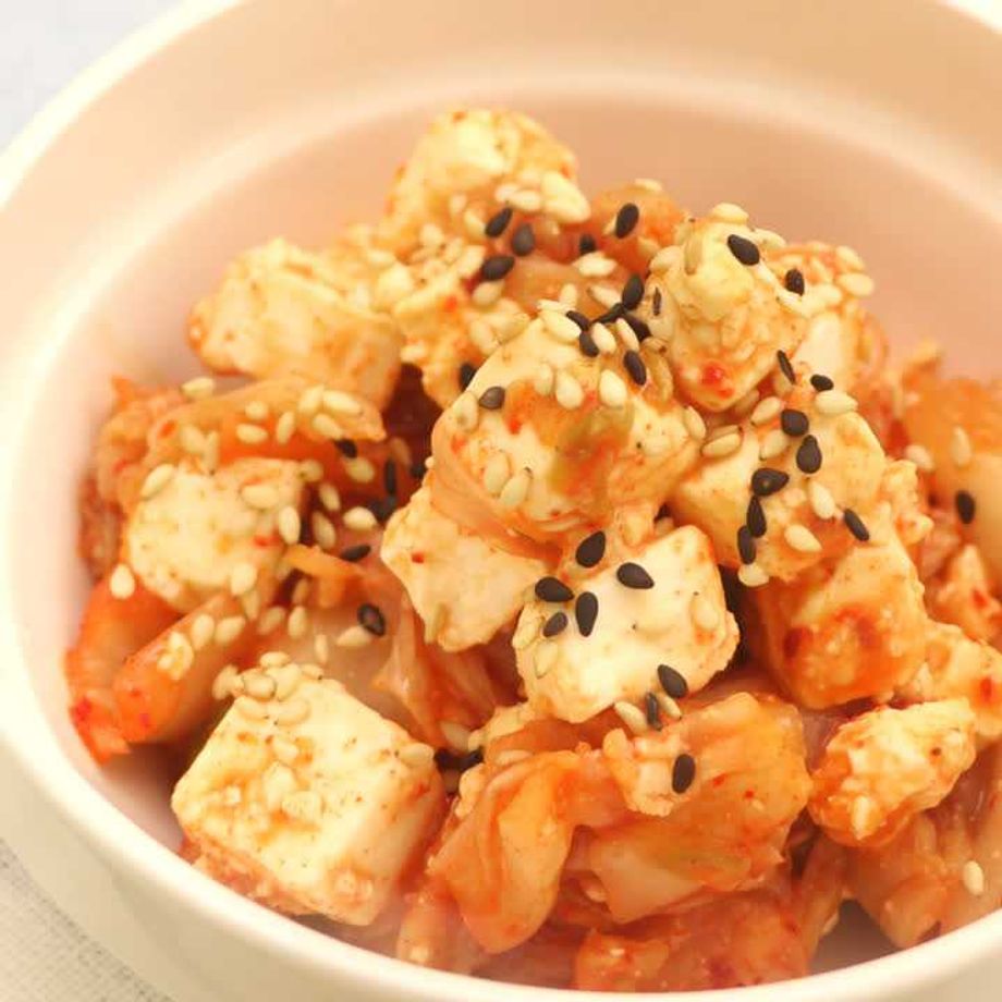 きゅうりとキムチのクリームチーズ和え