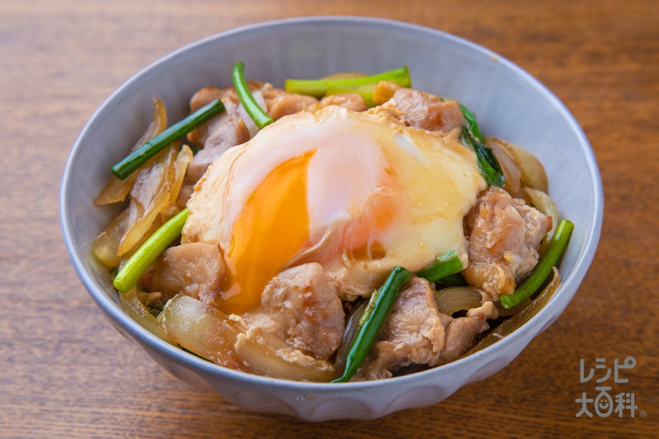 レンジで簡単！親子丼 基本のおかずつゆ使用